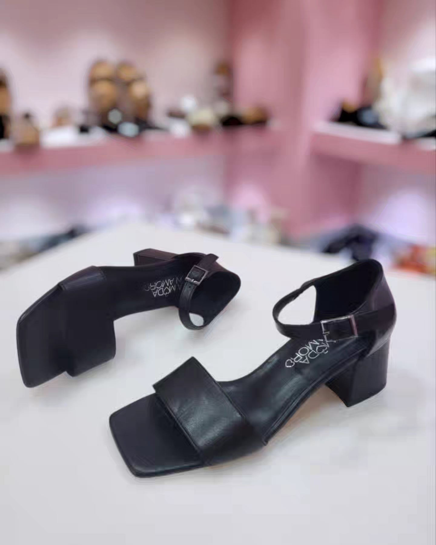 Sandalo tacco black