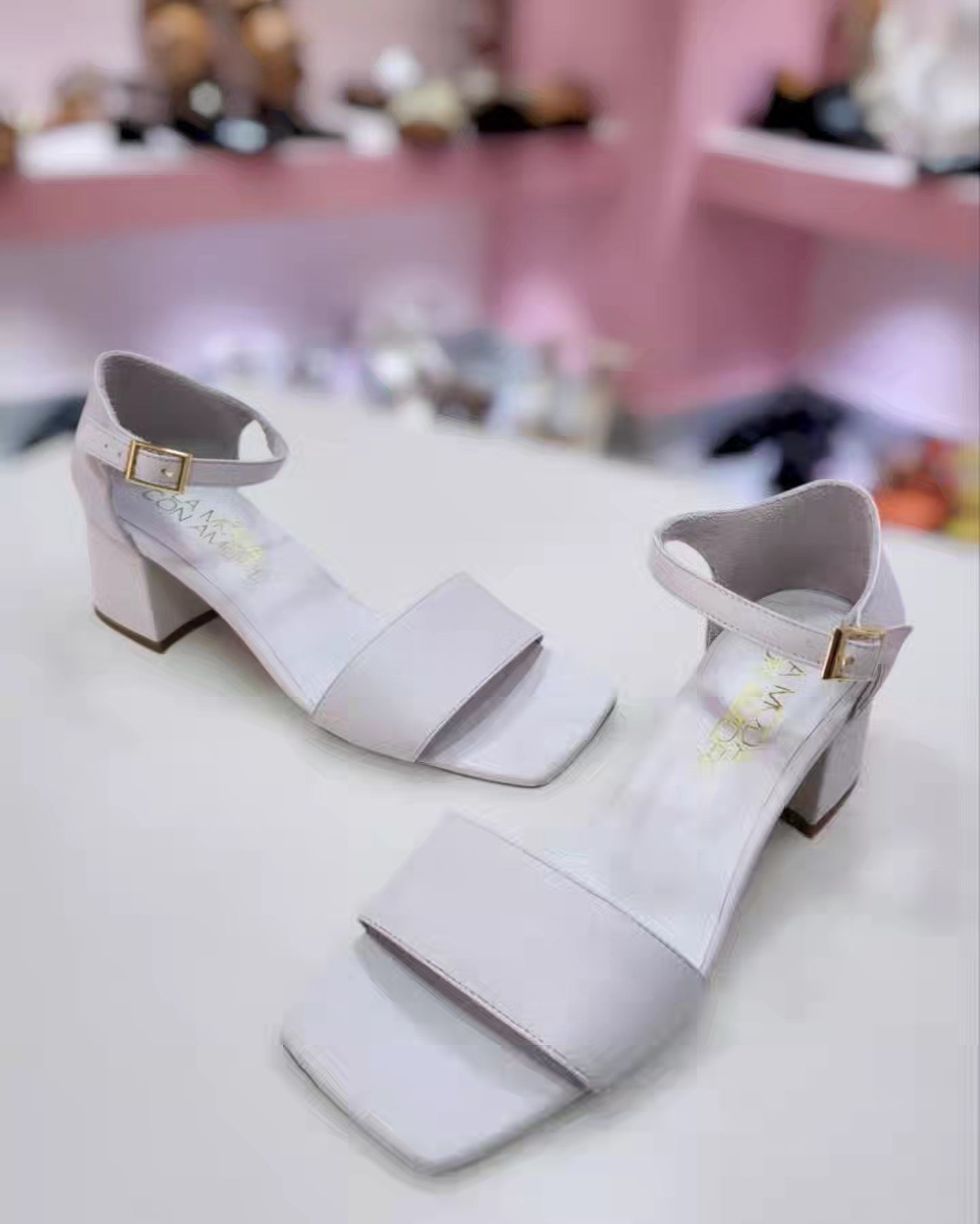 Sandalo tacco white