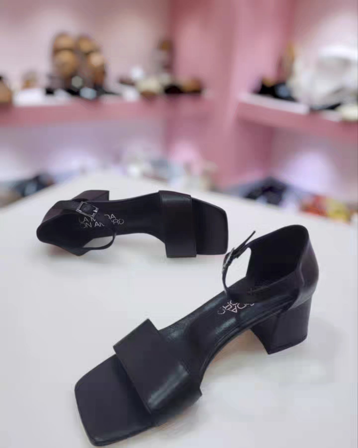 Sandalo tacco black