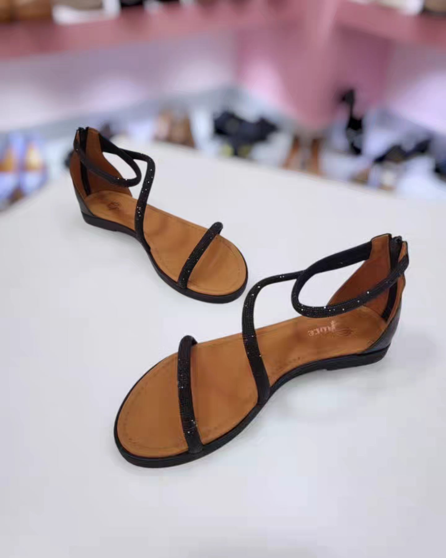 Sandalo BLACK STRASS