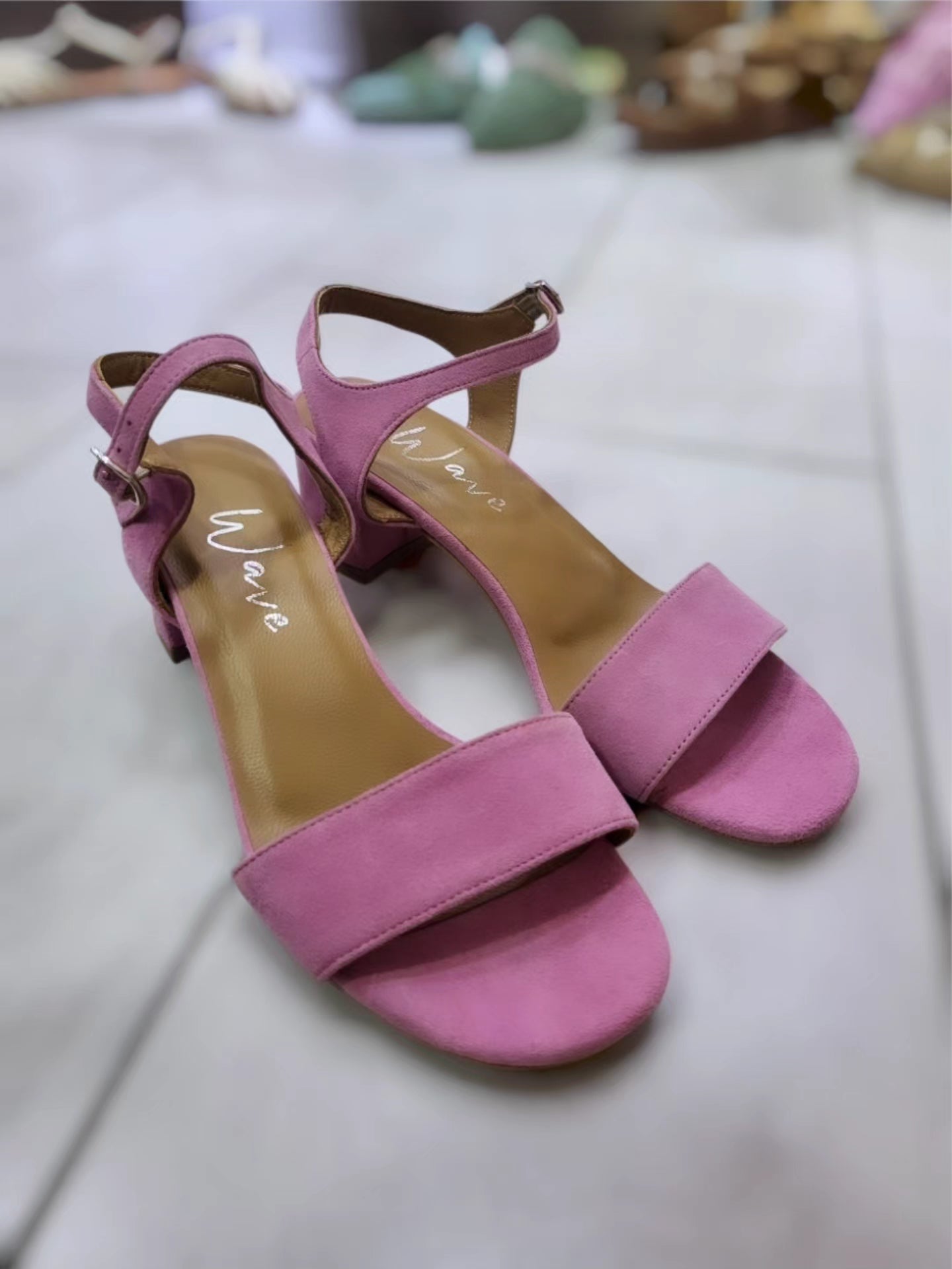 Sandalo Camoscio fucsia