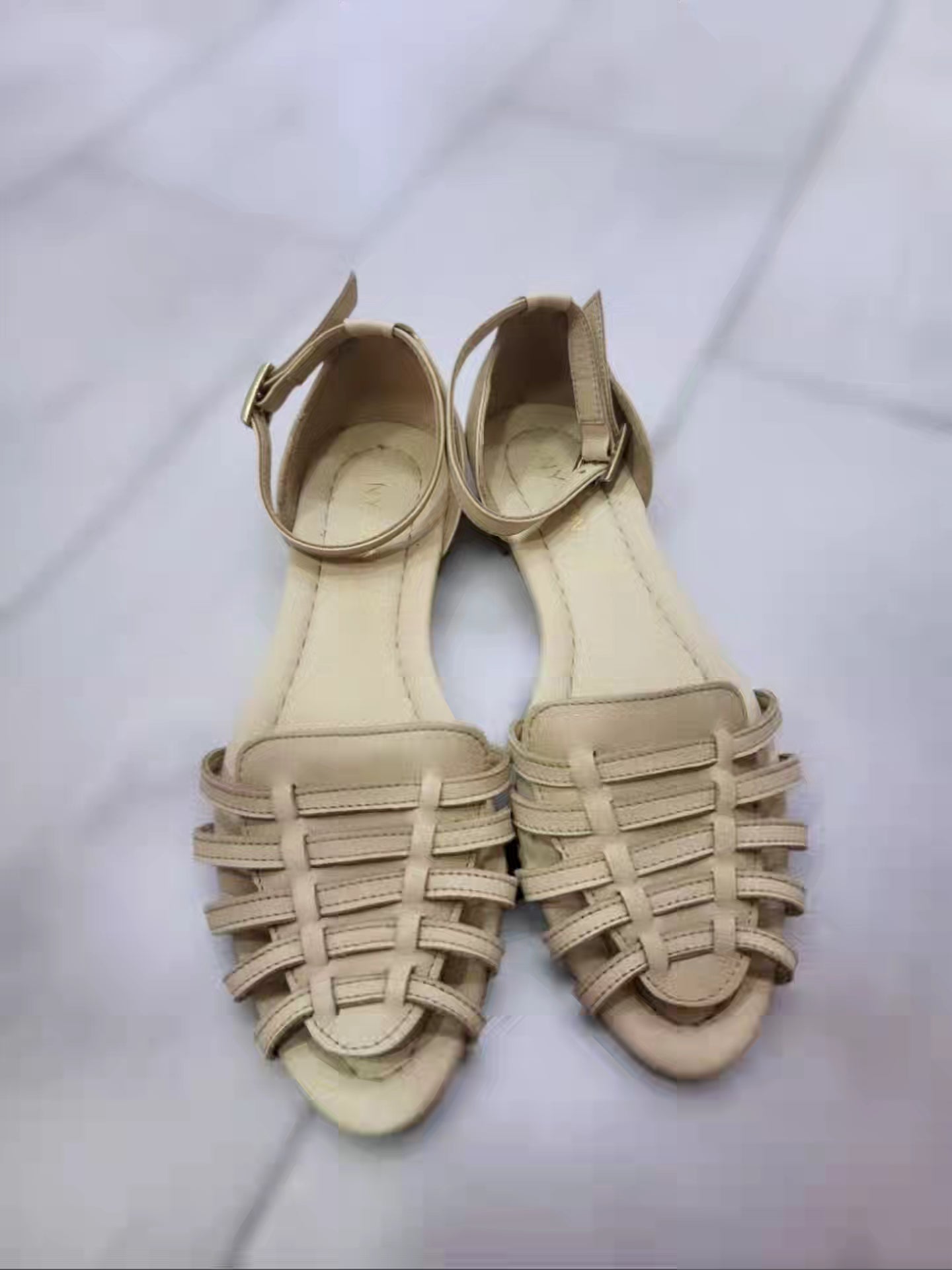 Sandalo ragnetto beige