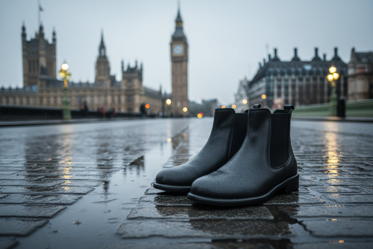 SHADDY STIVALETTO LEATHER BLACK