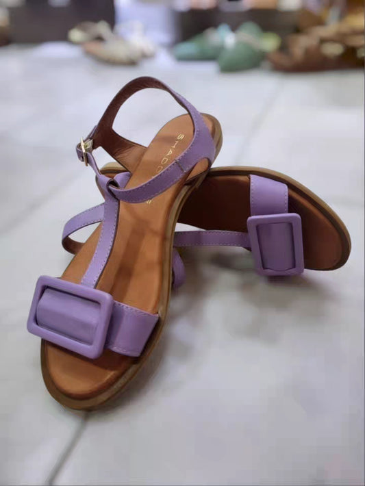 Sandalo basso lilac