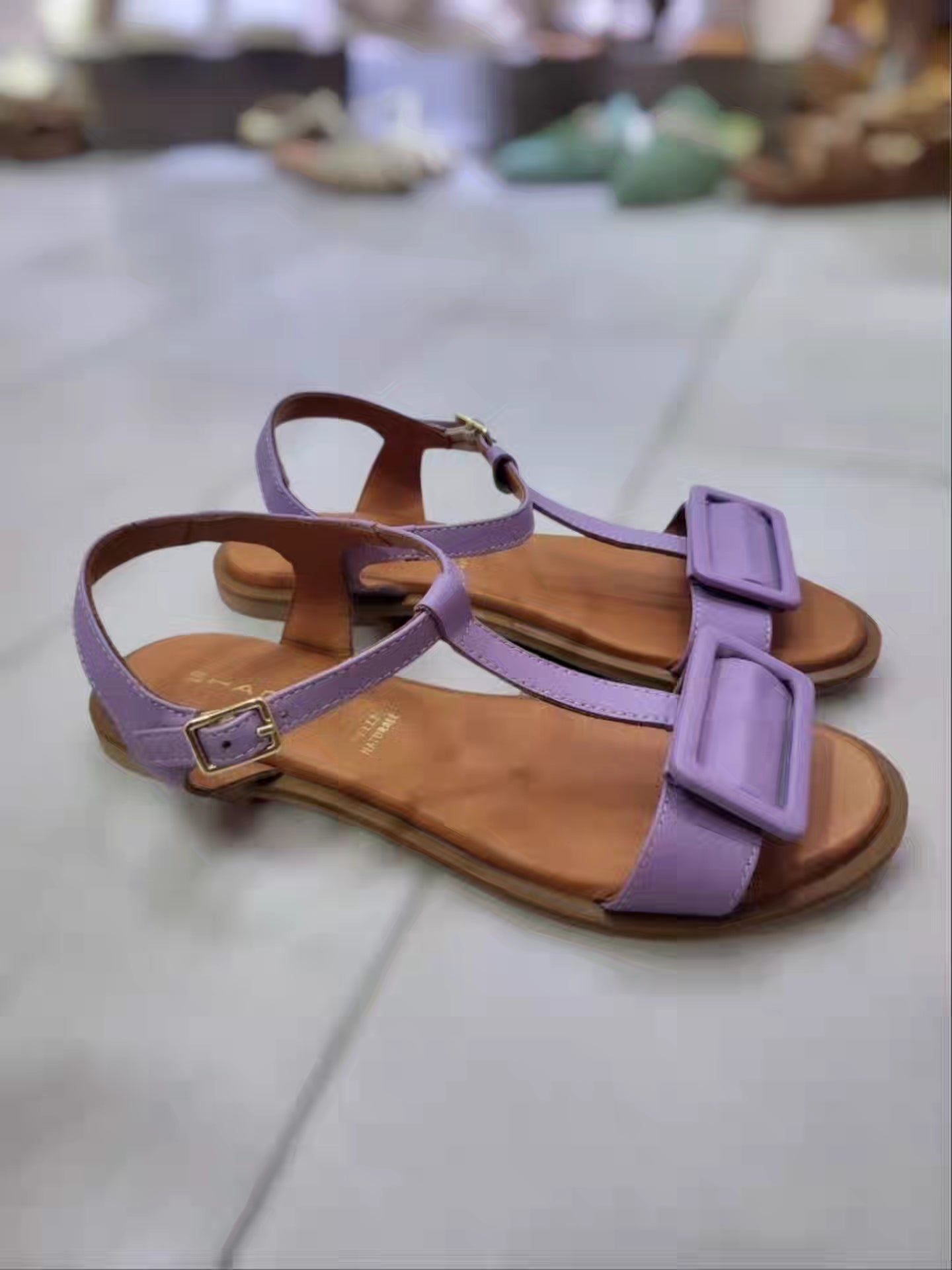 Sandalo basso lilac