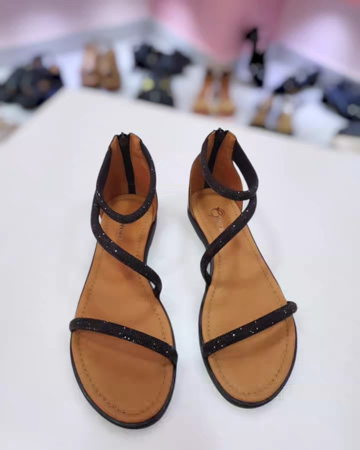 Sandalo BLACK STRASS