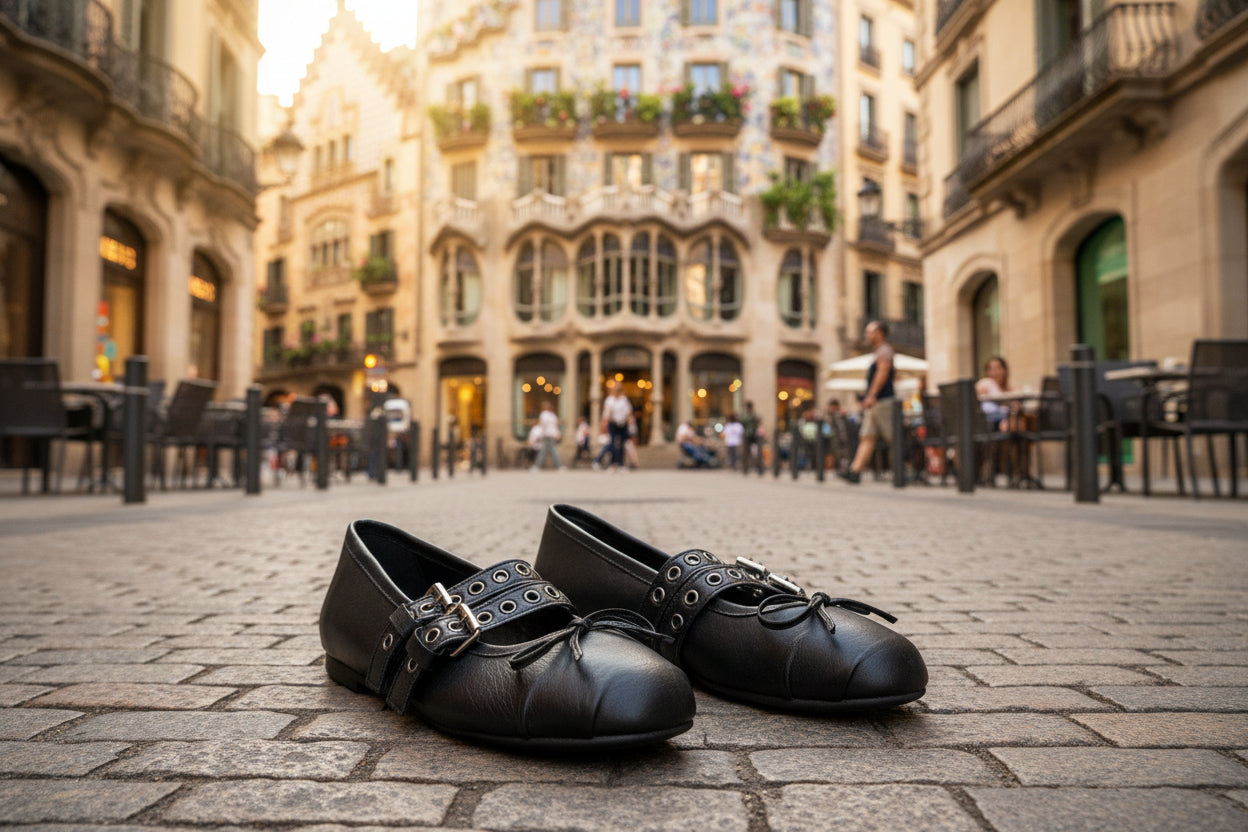 BALLERINE NY-LON BLACK