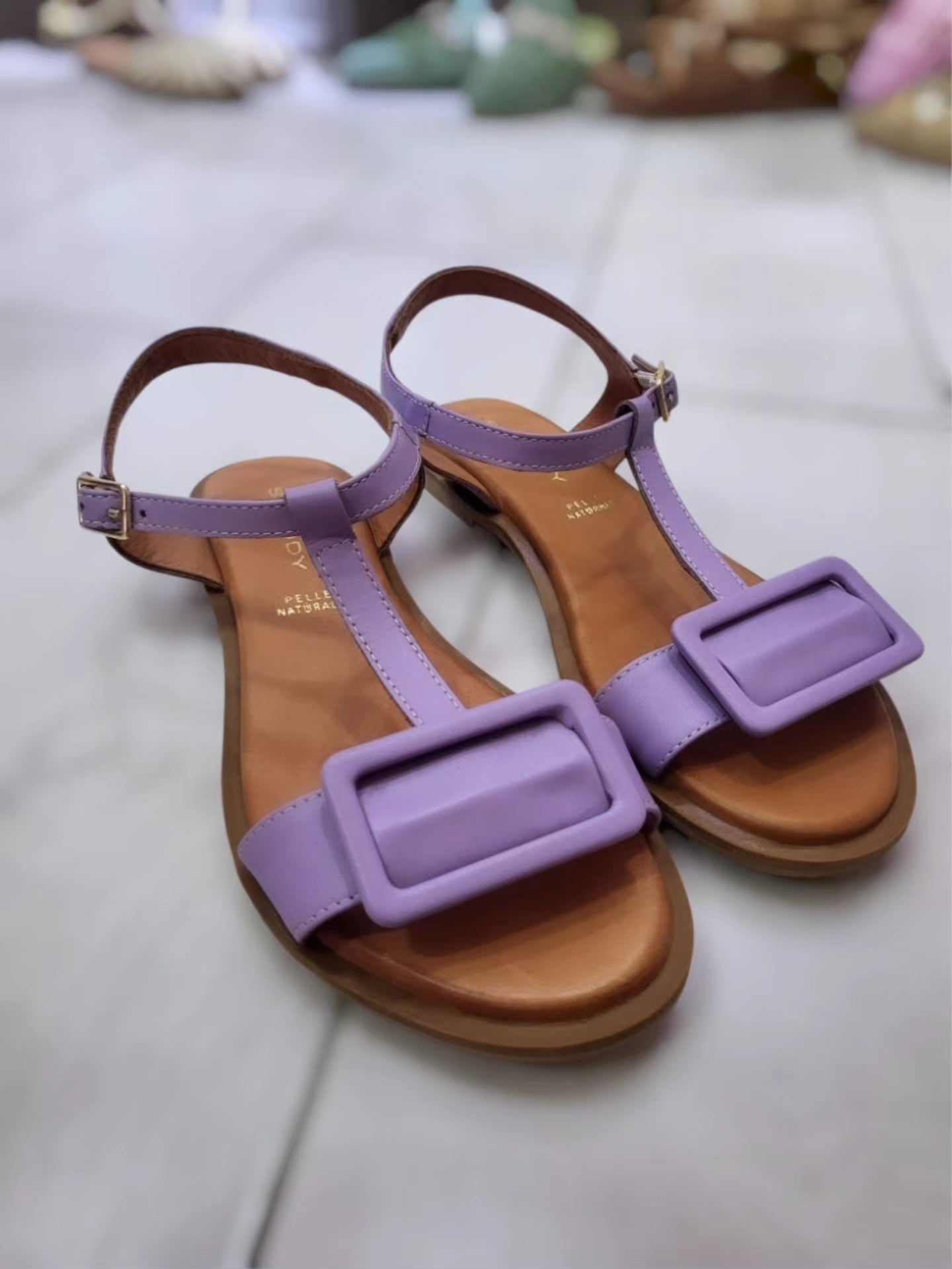 Sandalo basso lilac