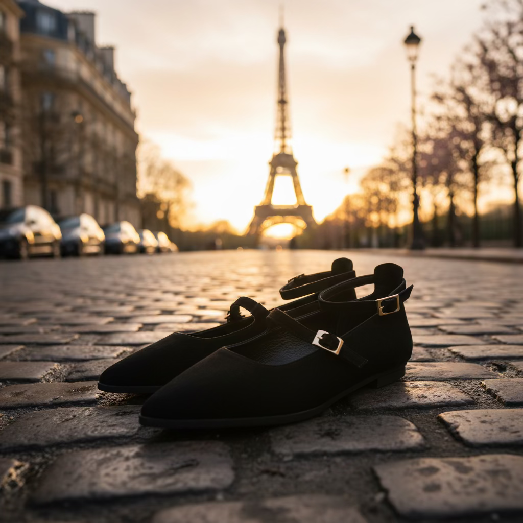 BALLERINE SHADDY CAMOSCIO BLACK
