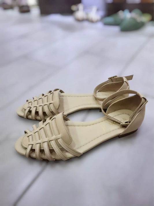 Sandalo ragnetto beige