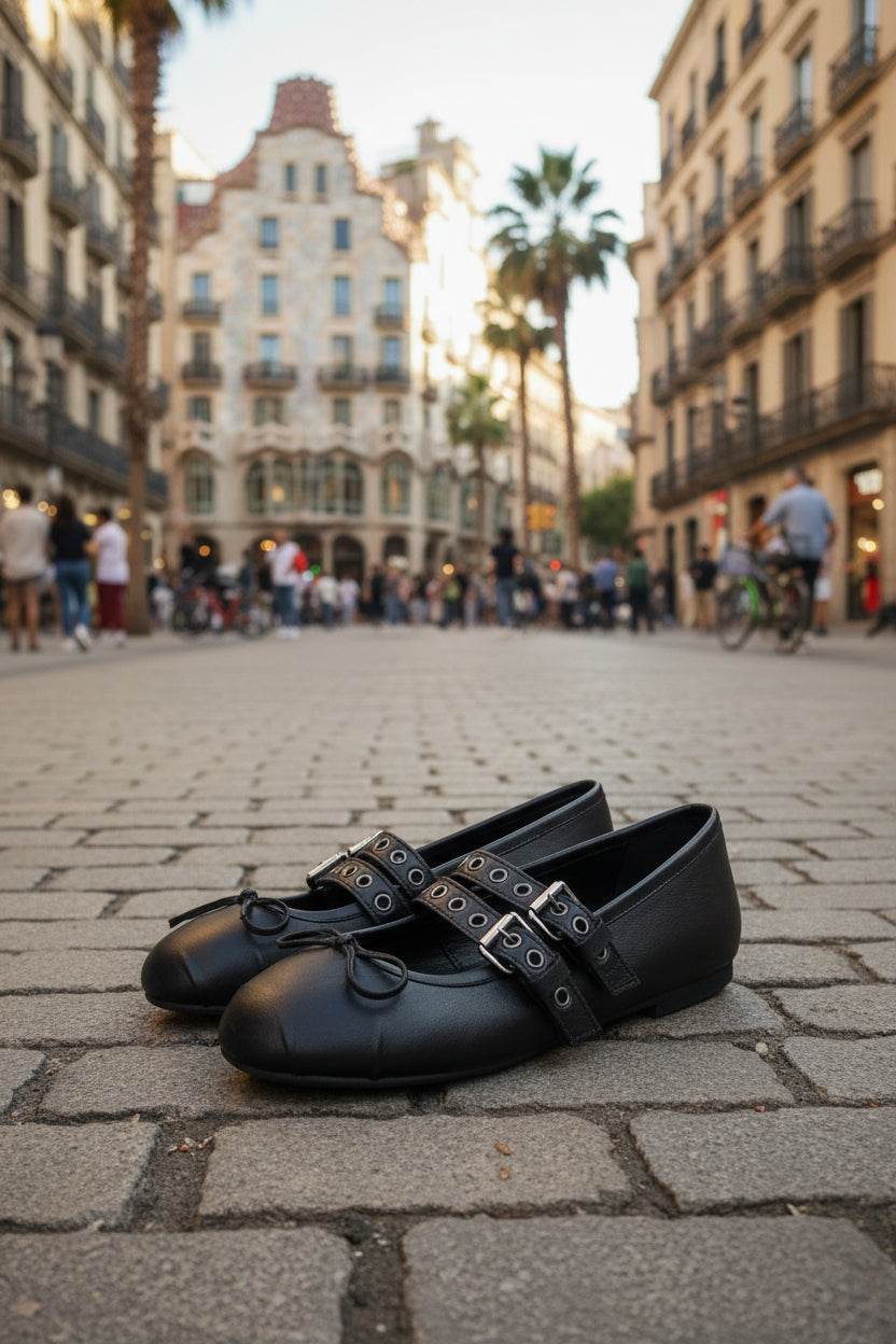 BALLERINE NY-LON BLACK