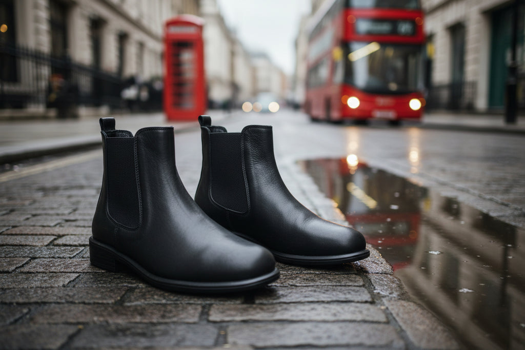 SHADDY STIVALETTO LEATHER BLACK