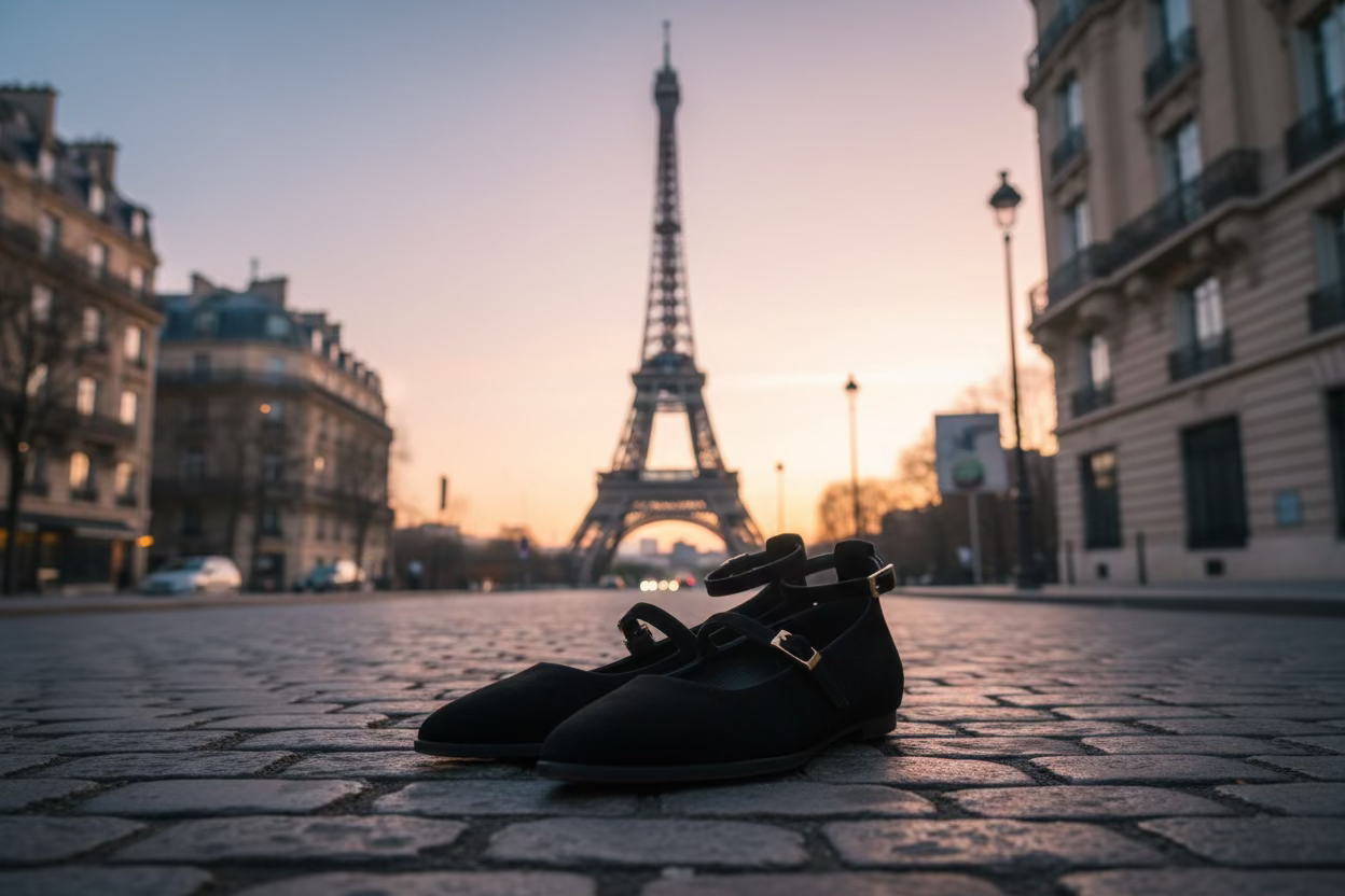 BALLERINE SHADDY CAMOSCIO BLACK