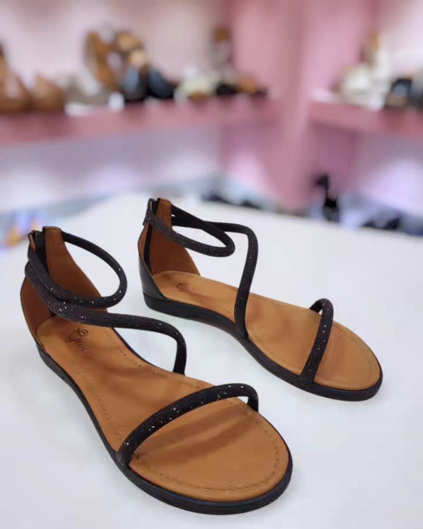 Sandalo BLACK STRASS
